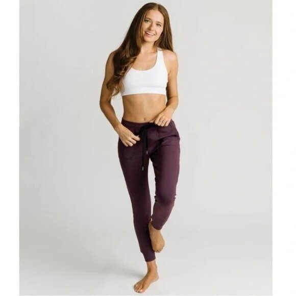 ZYIA Pants - Zyia Active Purple Maroon High Rise Jogger Pants